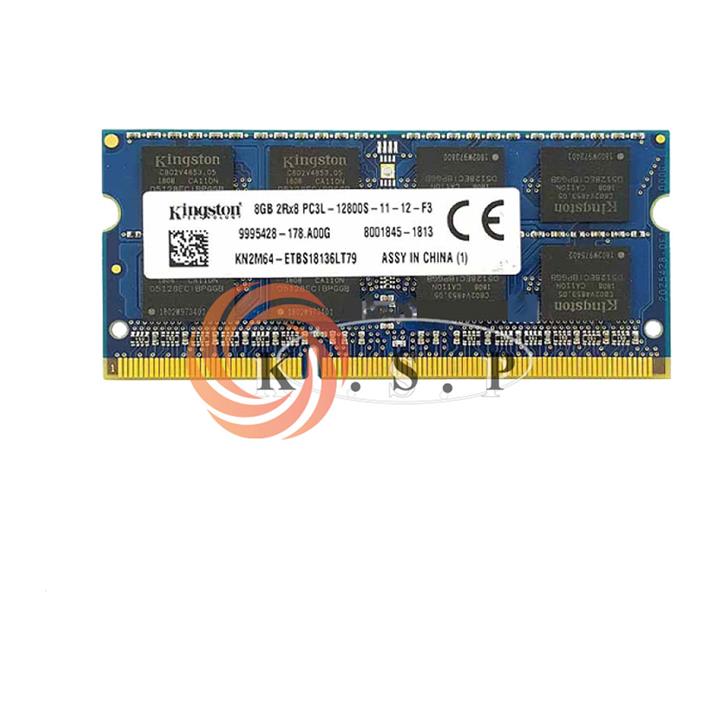 رم لپ تاپ Ram 8G DDR3 PC3L 12800 Kingston